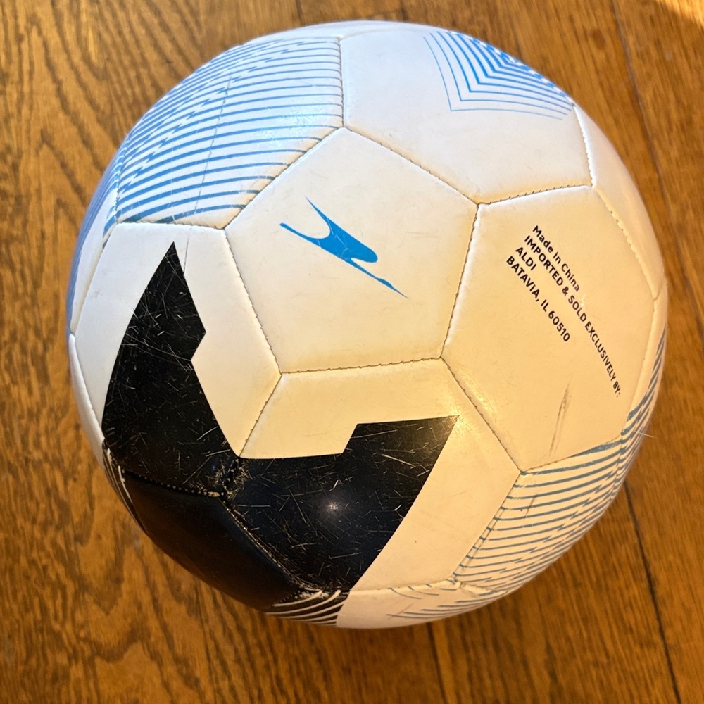 Crane Official Size 5 Soccer Ball - Blue/Black/White
